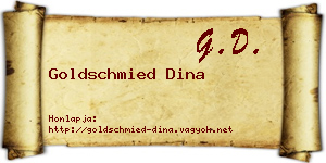 Goldschmied Dina névjegykártya